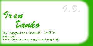 iren danko business card